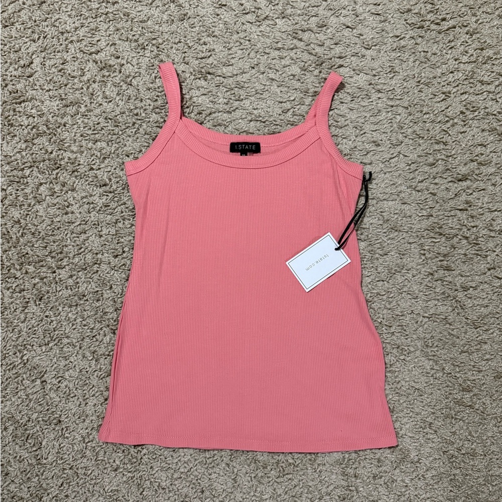 1. State Pink Ribbed Camisole